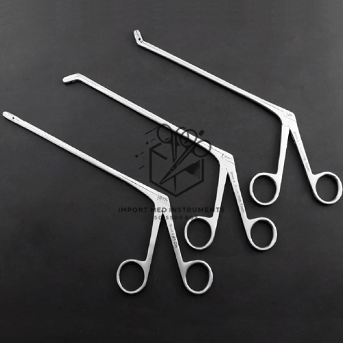 Laminectomy Intervertebral Disc Rongeur Set Down, Straight, Up 2mm x 18cm