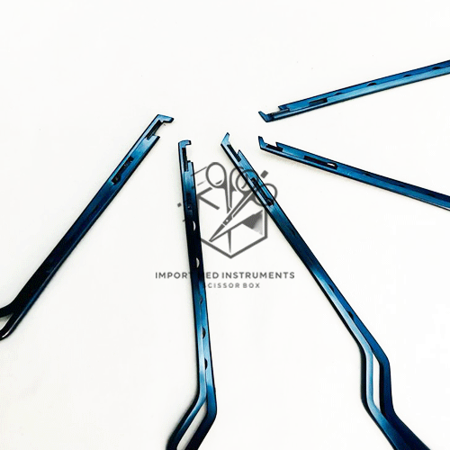 Set of 5 Pcs Bayonut Kerrison Rongeurs 1mm-5mm Set - Blue Plasma Coated