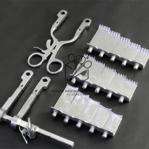 ACF Caspar Winged Arm Transverse Longitudinal Retractor Set