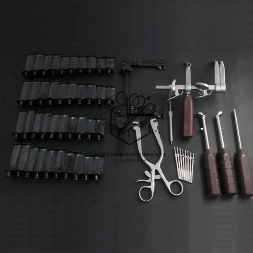 Casper Cervical Vertebral Column Retractor Frame 57 PCs Set Black Color Coated