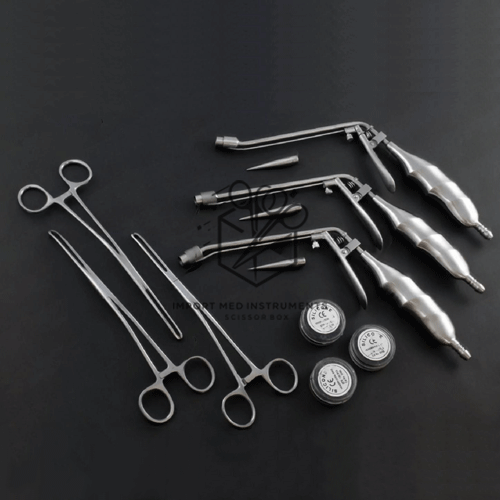 Hemorrhoidal Suction Ligators Straight,UP,Down Forceps Cone Latex O Rings 306 PCs