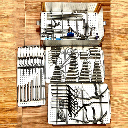 Mis Tubular Retractor/Metrx Retractor system with instruments Sterilize Box