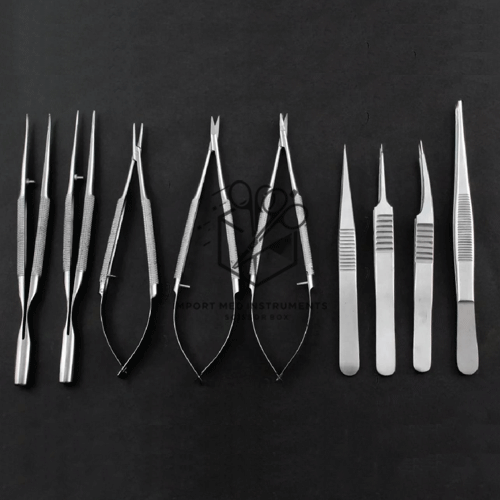 Micro Surgery Instrument 13 Pcs Set Micro Needle Holder Scissors Micro Instruments