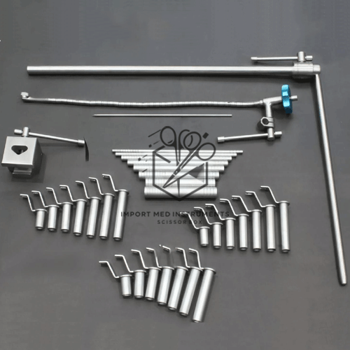 MIS Retractor System Tubular Retractors Silver 32 PCs Set Spine Instruments