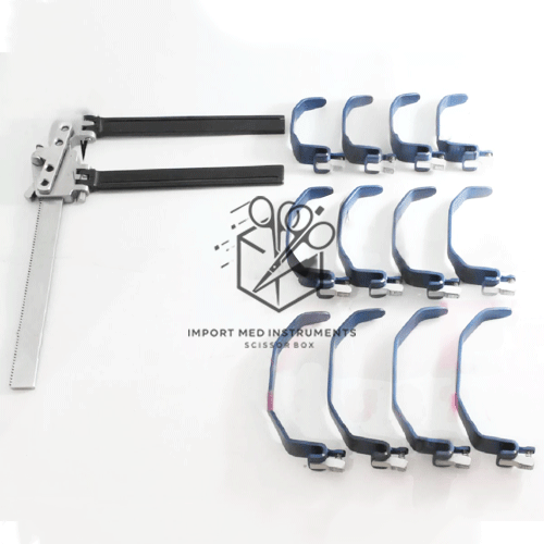 Super slide cervical Retractor Blades titanium 13 PCs Set Veterinary Orthopedic