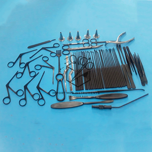 Tympanoplasty Instruments Set, Micro Ear Surgery ENT Instruments Black Coated