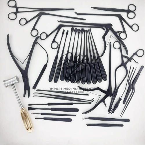 Laminectomy Set 35 Pcs Surgical Orthopedic Surgical Instruments black coated