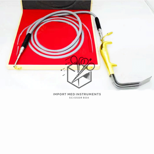 Tebbetts Fiber Optic Lighted Breast Retractor With Reusable Light Cord