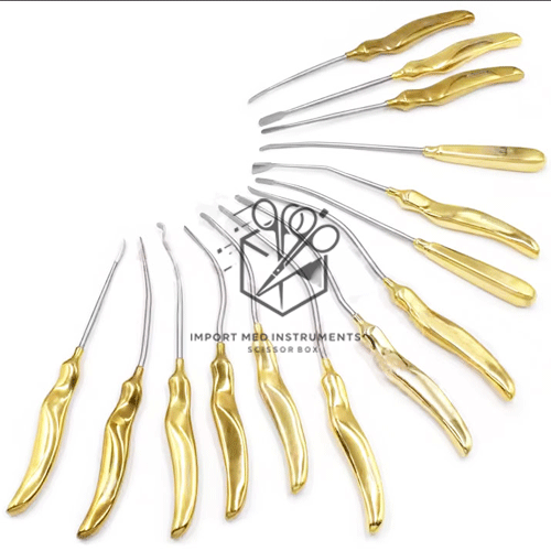 Endoscopic Facelift  Forehead Dissectors Instruments Set - Plastic Surgery Instruments